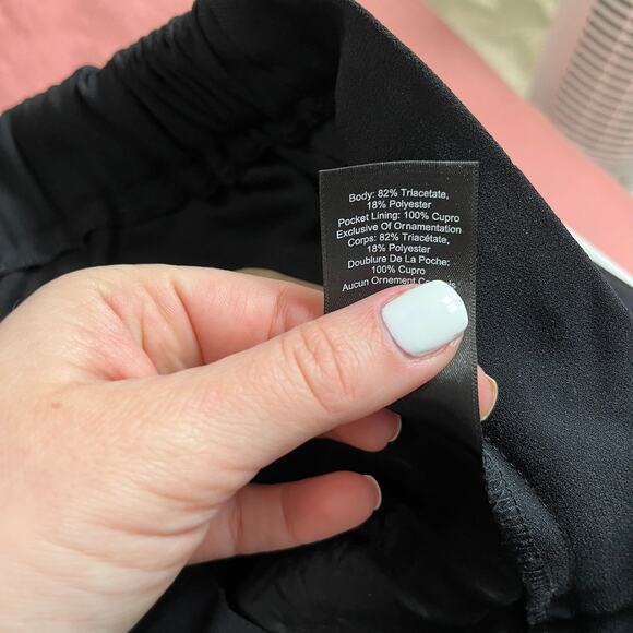 Aritzia Babaton Black & Blue Stripe Pants Size 6 - Picture 4 of 7